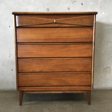 Vintage Mid Century Five Drawer Dresser