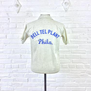 Size S Vintage Bell Telephone Plant Philadelphia Bowling Shirt 