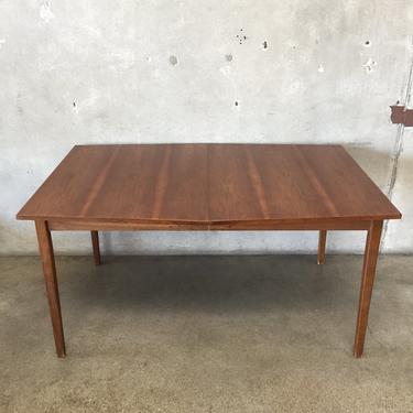 Mid Century Stanley Dining Table with Leaves
