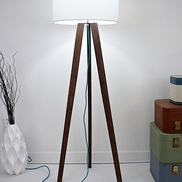 Mid Century Modern Floor Lamp, Tripod Floor Lamp 