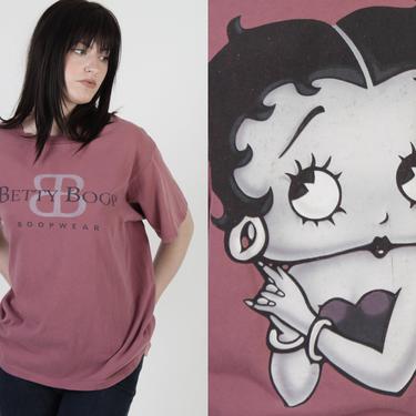 Betty Boop T Shirt / Vintage 1994 Boopwear Cotton Tee / 90s Big Head Cartoon Novelty T Shirt L 
