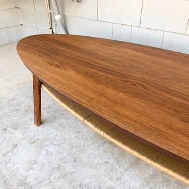 Midcentury Inspired Surfboard Table by Ikea