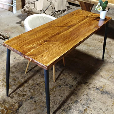 Reclaimed Wood and Steel Desk 