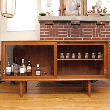 Danish Modern Arne Vodder Sibast Teak Credenza Bar Cabinet (PureVintageNYC) 