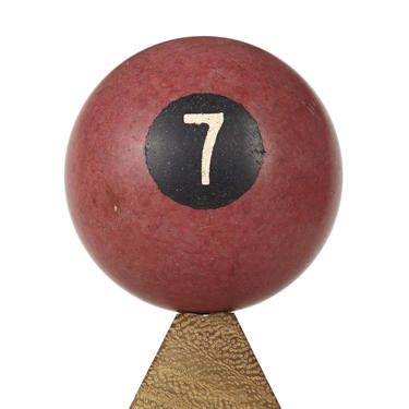 No. 7 Billiard Ball 1.75&amp;quot; Vintage Seven VII Maroon Burgundy Pool Ball 