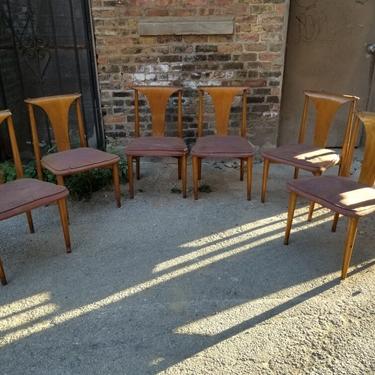 Rare Mid Century Lawrence Peabody Bentwood Dining Chairs for Richardson Nemschoff