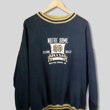 Vintage Notre Dame Irish Crew Neck Sweatshirt sz XL
