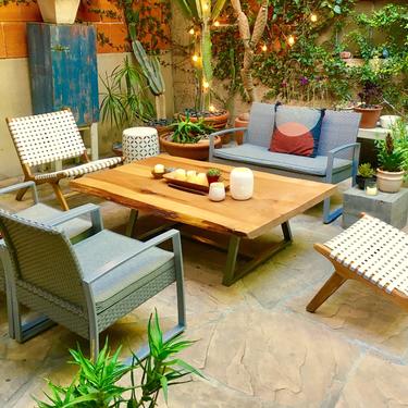 Outdoor Wood Coffee Table 