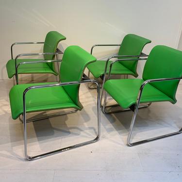 Set of 4 Mid-Century Peter Protzman by Herman Miller Dining Armchairs 