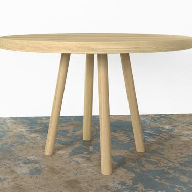 White Oak Dining Table FREE SHIPPING Round  - Dylan Design Co. 