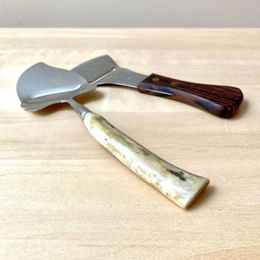 vintage cheese plane cheese slicer - choice Spar Norway bone handle or Japan rosewood handle 