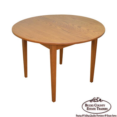 Hunt Country Furniture Solid Oak Round Dining Table 