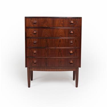 Vintage Rosewood Chest of Drawers / Dresser / Entry Table by Kai Kristiansen 1960s 