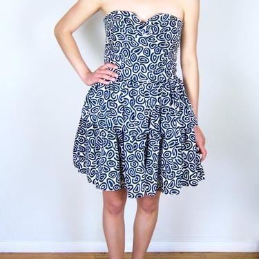 Patterned Tiered Party Dress 