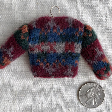 Miniature Fair Isle Sweater 