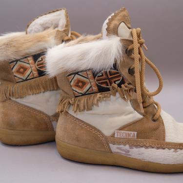 80s Tecnica Boots Navejo Apres-Ski Ankle Boots Size 8 