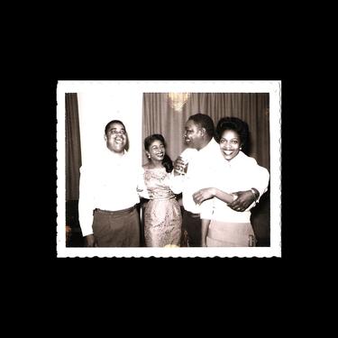 Vintage Photo Snapshot - 1950s African American Party Picture - Funny Face - Surprise -  Black Americana - Vernacular Photograph - Fun Times 