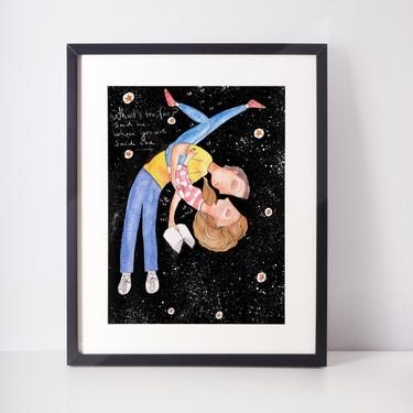 Valentines Gift | Anniversary gift | Art Print | Bedroom Decor | Couples goals 