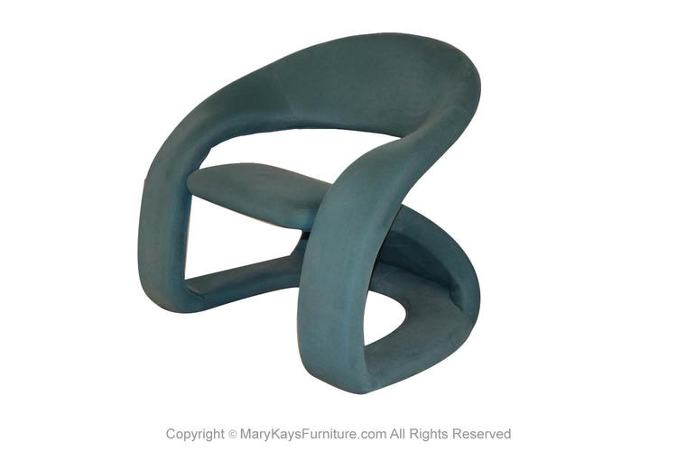 Louis Durot Pierre Paulin Style Sculptural Cantilever Lounge Chair 