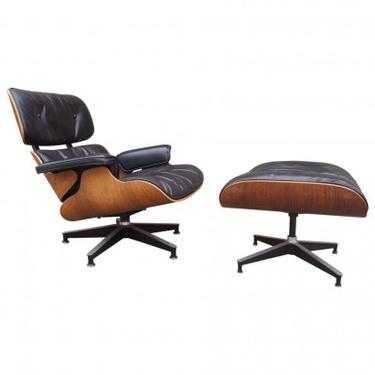 Rosewood Lounge Chair and Ottoman by Charles and Ray Eames for Herman Miller