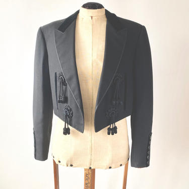 Vintage Jacket / Matador Style / Black Jacket / Vintage Blazer / Black Blazer / Equestrian Style 
