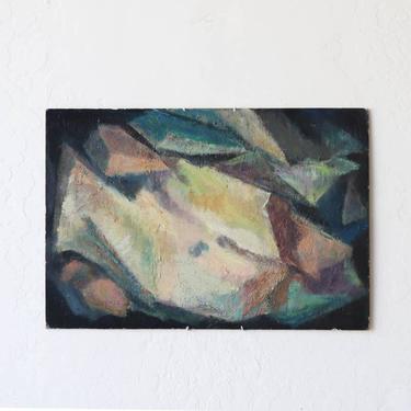 Two-Sided Abstract Oil Painting