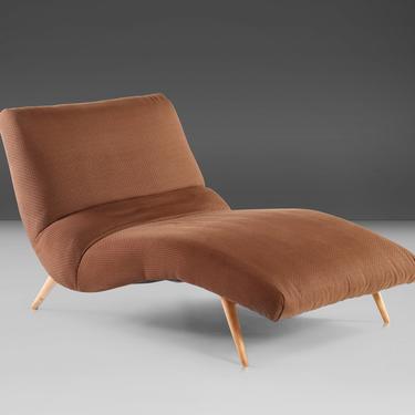 Architectural Wave Chaise Lounge Chair by Lawrence Peabody for Selig, c. 1960 