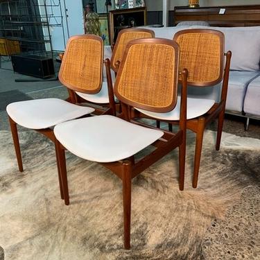 Set of 4 Arne Vodder F 205 Dining Chairs