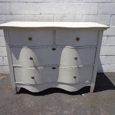 Antique Dresser Traditional Wood Chest Drawers Shabby Chic Country French Cottage Rustic Bedroom Storage Table Wood CUSTOM PAINT AVAILABLE 