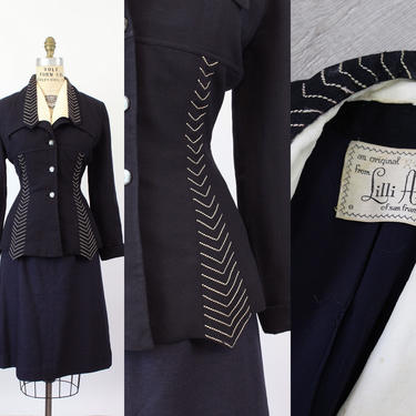 1950s Lilli Ann ARROW double lapels jacket medium | new fall 