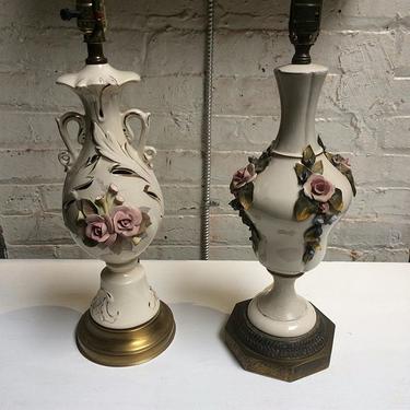 Lamp week: Ornate porcelain table lamps