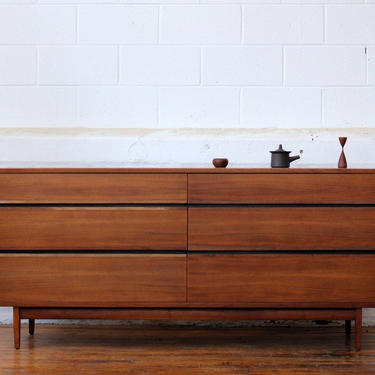 Restored American Design Foundation Double Dresser By Kipp Stewart for Calvin Furniture 