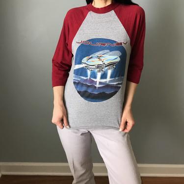 RARE vintage 1982 Journey concert t-shirt | original Escape tour shirt | raglan baseball tshirt 
