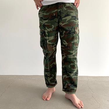 Vintage 32 Waist x 31 Inseam Thai Camo Military Pant Trousers | Civilian Hunting Cargo Pants | 