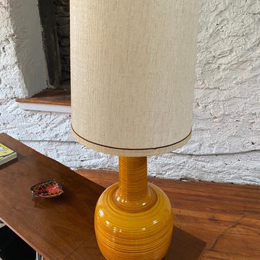 Mid century table lamp Danish modern ceramic lamp mid century modern lighting 