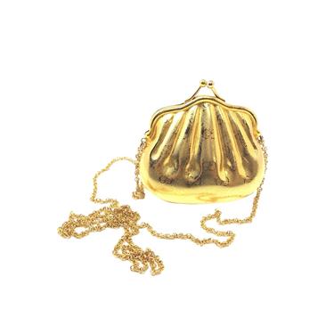 Gucci Gold Monogram Metal Chain Bag 