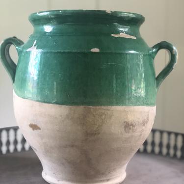 French pottery urn