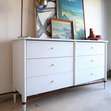 Now Available: Wood + Leather Dresser