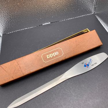 1978 Zippo Letter Opener With Case 