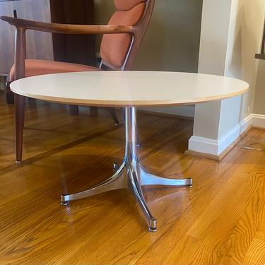 Herman Miller Nelson Pedestal Side Tables White Top Authentic 