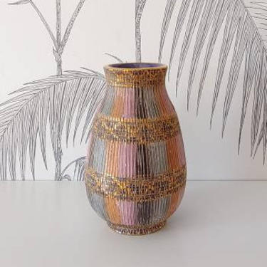Vintage Vase, Handmade, Desert Color Palette, circa 80's 