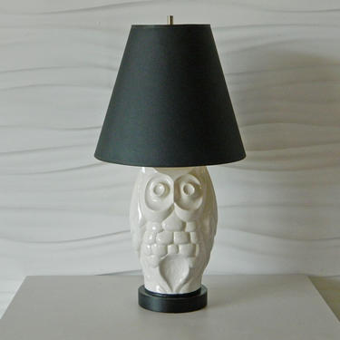 HA- NR Vintage Ceramic Owl Lamp
