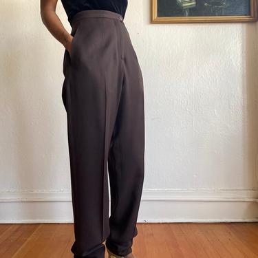 vintage wool high waist trousers size small 