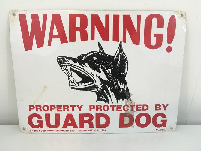 SECURITY,GUARD DOG. RHODESIAN RIDGEBACK BEWARE OF THE DOG METAL SIGN A4 SIZE 