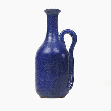 Gema Ossenbach Ceramic Bottle Medium Size Studio Pottery Vase  Mid Century Modern MCM MOD Art Stoneware 