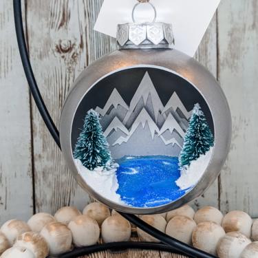 Mountain and Lake Ornament 