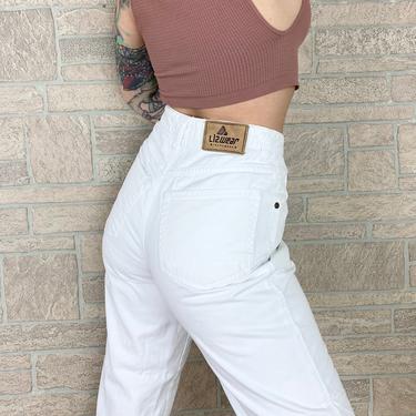 Lizwear White Denim High Rise Jeans / Size 26 