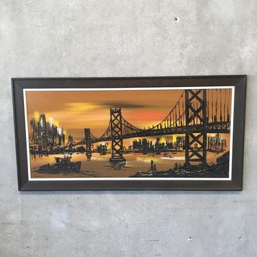 Vintage Bridge Painting