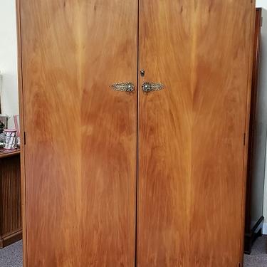 Item #U73 Vintage Walnut Double Door Armoire c.1940