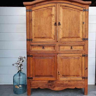 Natural Pine Large Armoire